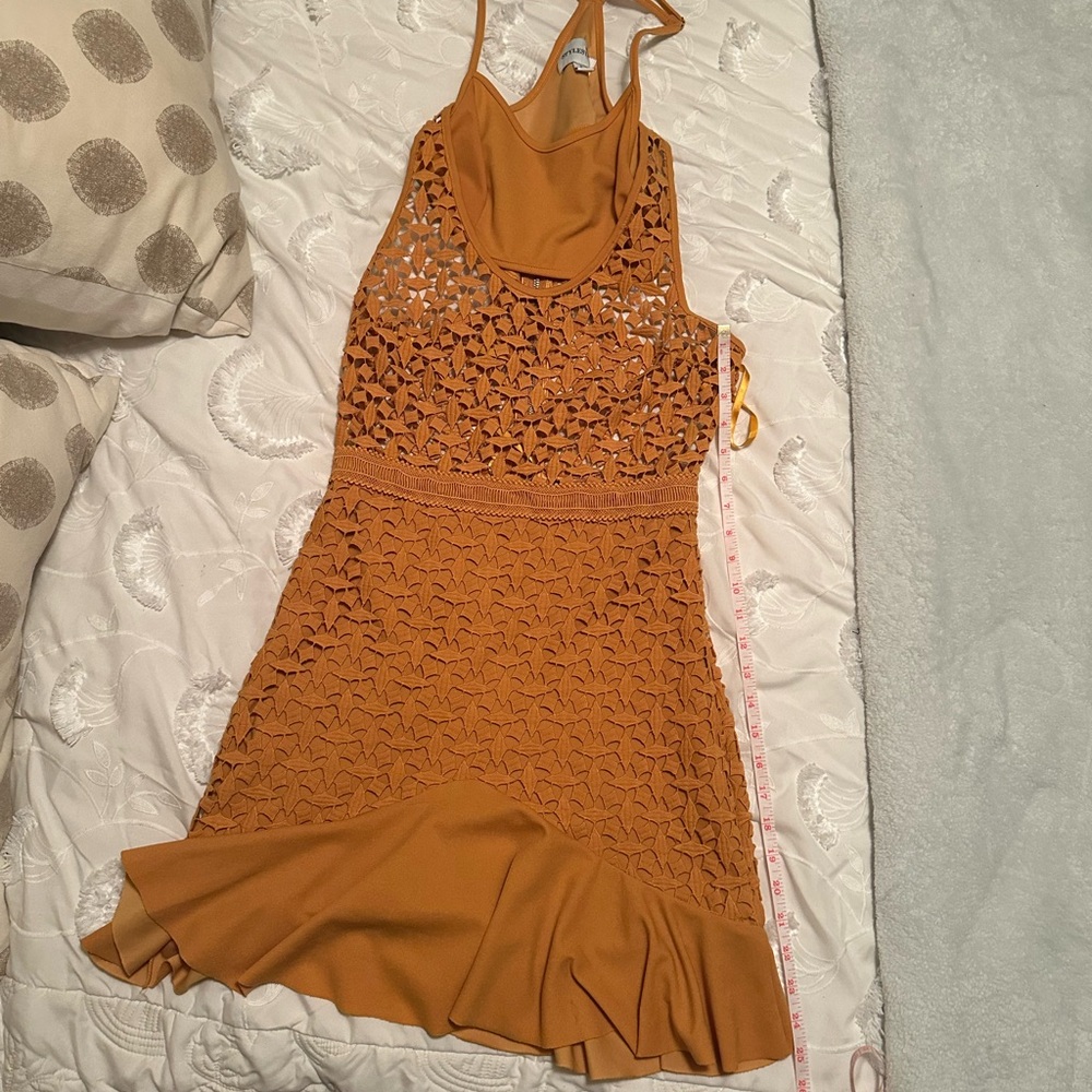 Stylestalker Mustard Backless Dress